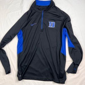 Nike Dri-Fit Duke Blue Devils 1/4 Zip Sweatshirt Men’s sz X Large L050423